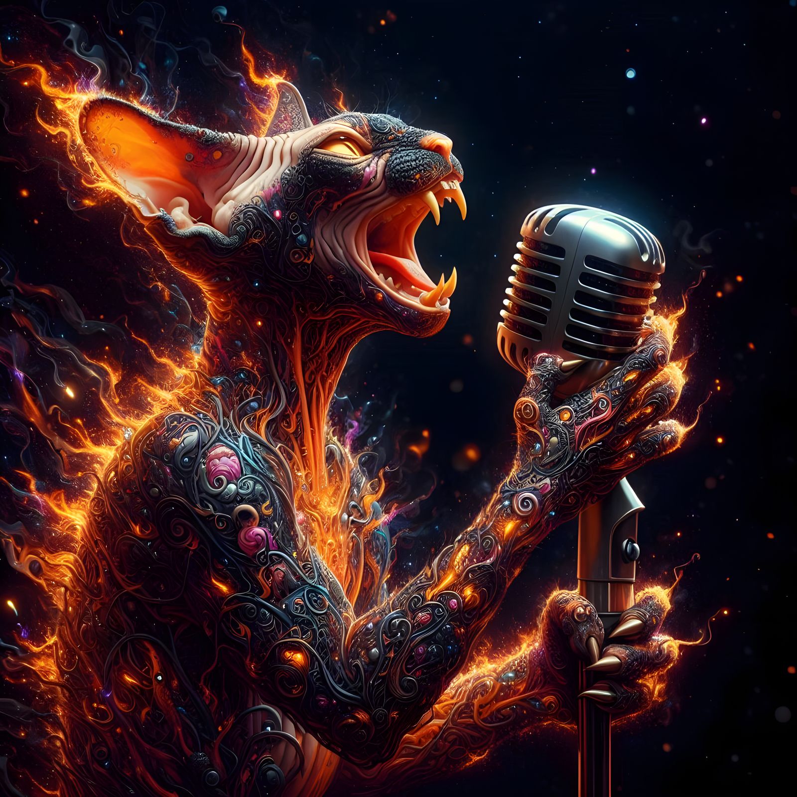 The Fiery Cats - Chester Purrington