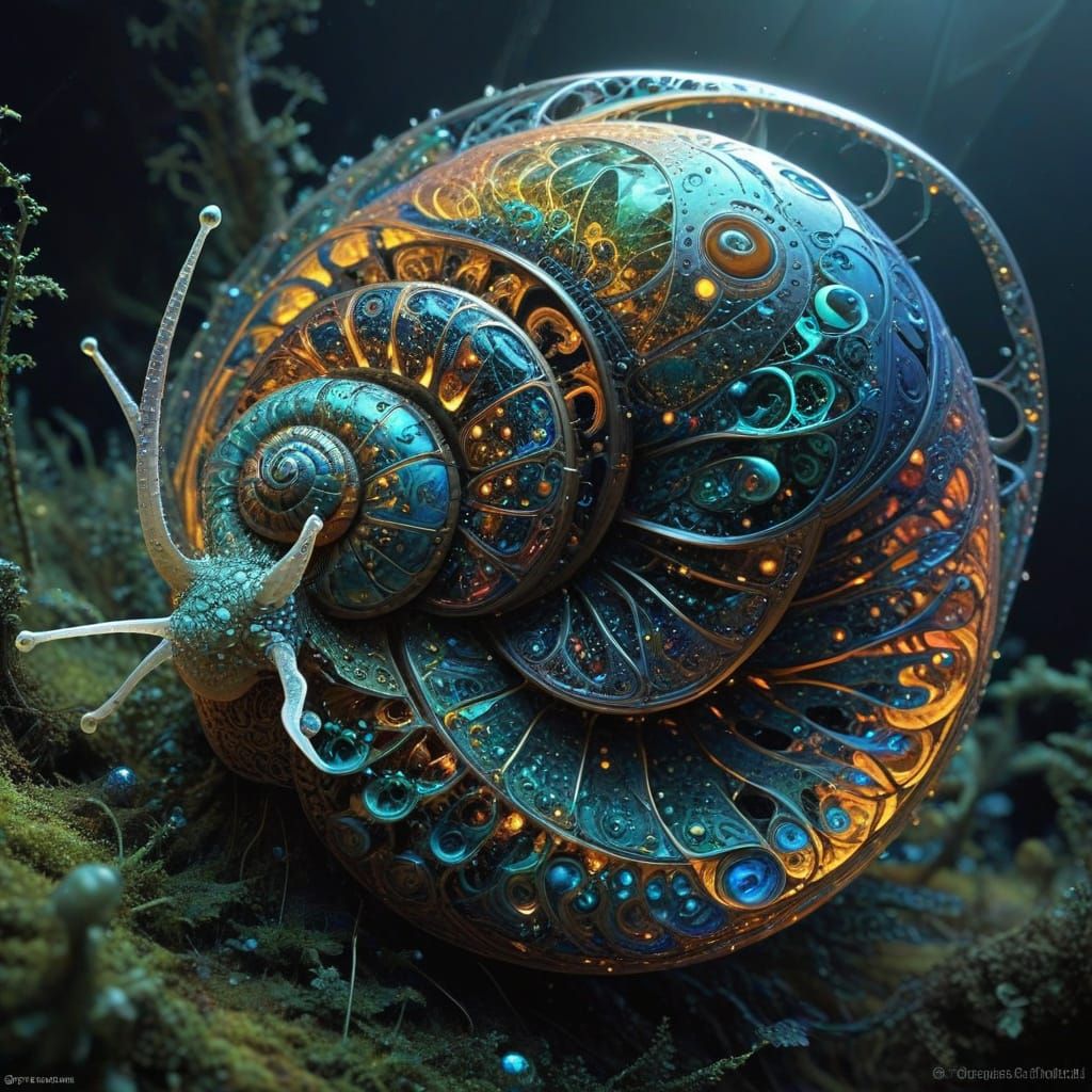 snail fractal   by @Didier B
