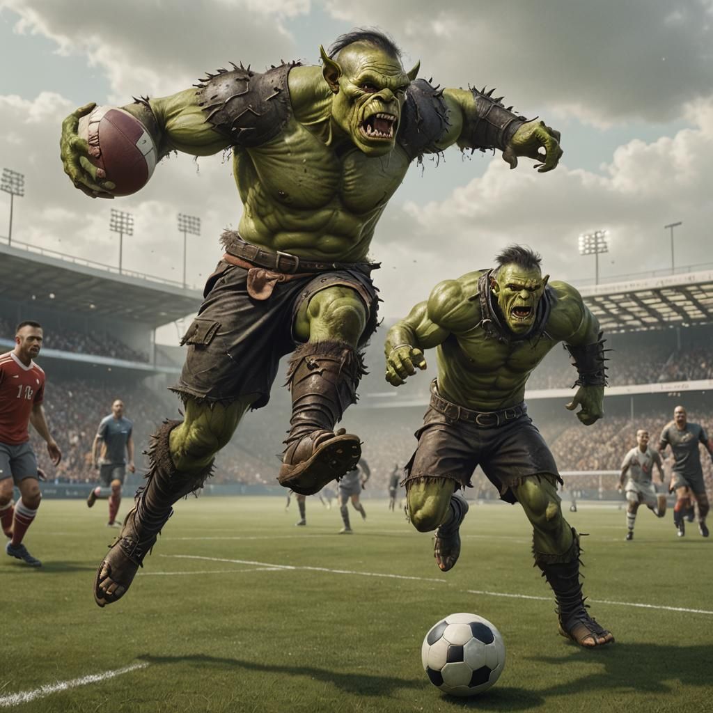 A Rare Moment Captured by Photojournalist When Orc Football Players ...