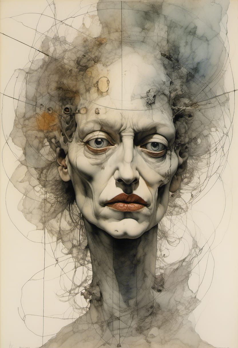 Automatic Drawing: Watercolor Pareidolia Masterpiece