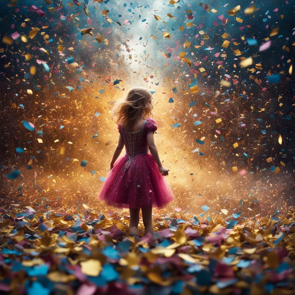 Confetti storm 2 AI Generated Artwork NightCafe Creator