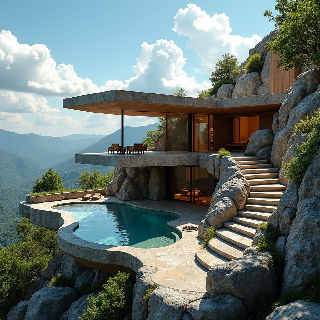 Luxe modern house in the mountain