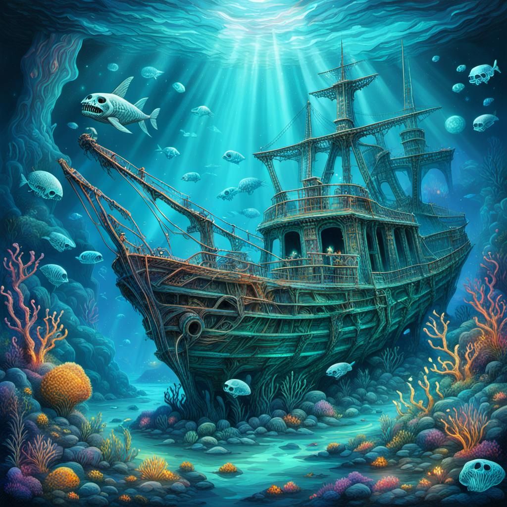 Underwater shipwreck