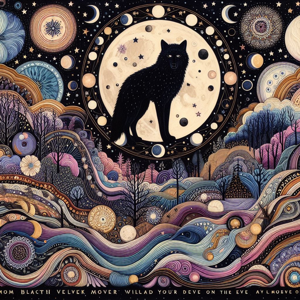 Poème de René Char Lunes et nuit, vous êtes un loup de velou...