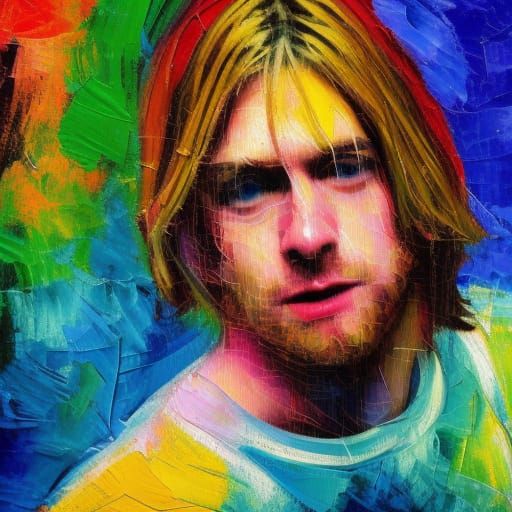 Kurt Cobain - AI Generated Artwork - NightCafe Creator
