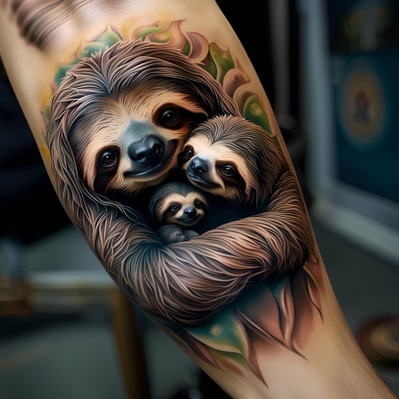 Sloth Tattoo  by @Kai04