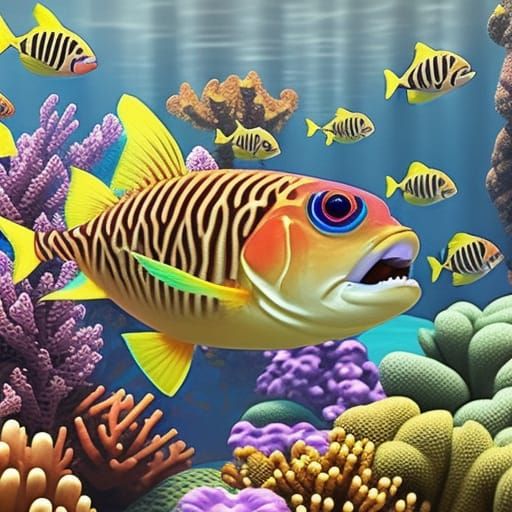 Fishies! - AI Generated Artwork - NightCafe Creator