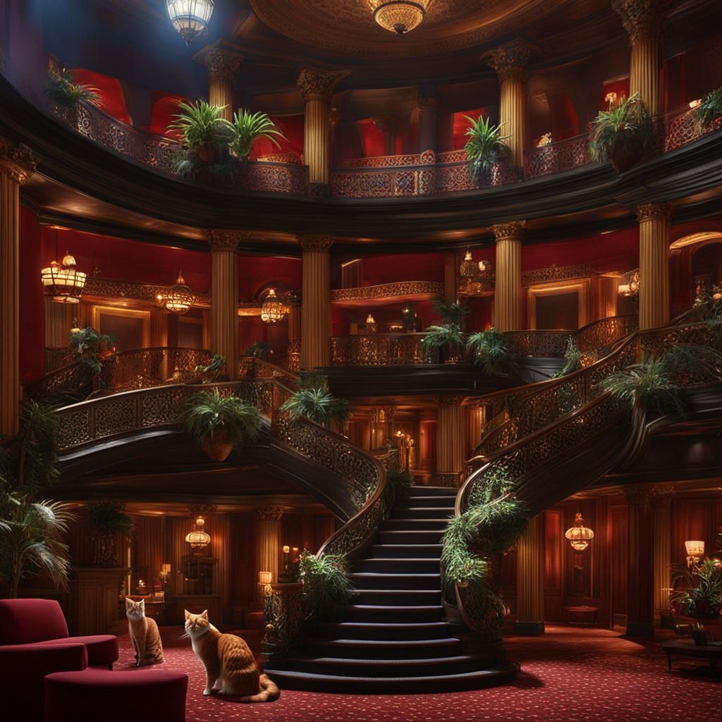 Cats at the Peabody hotel in Memphis