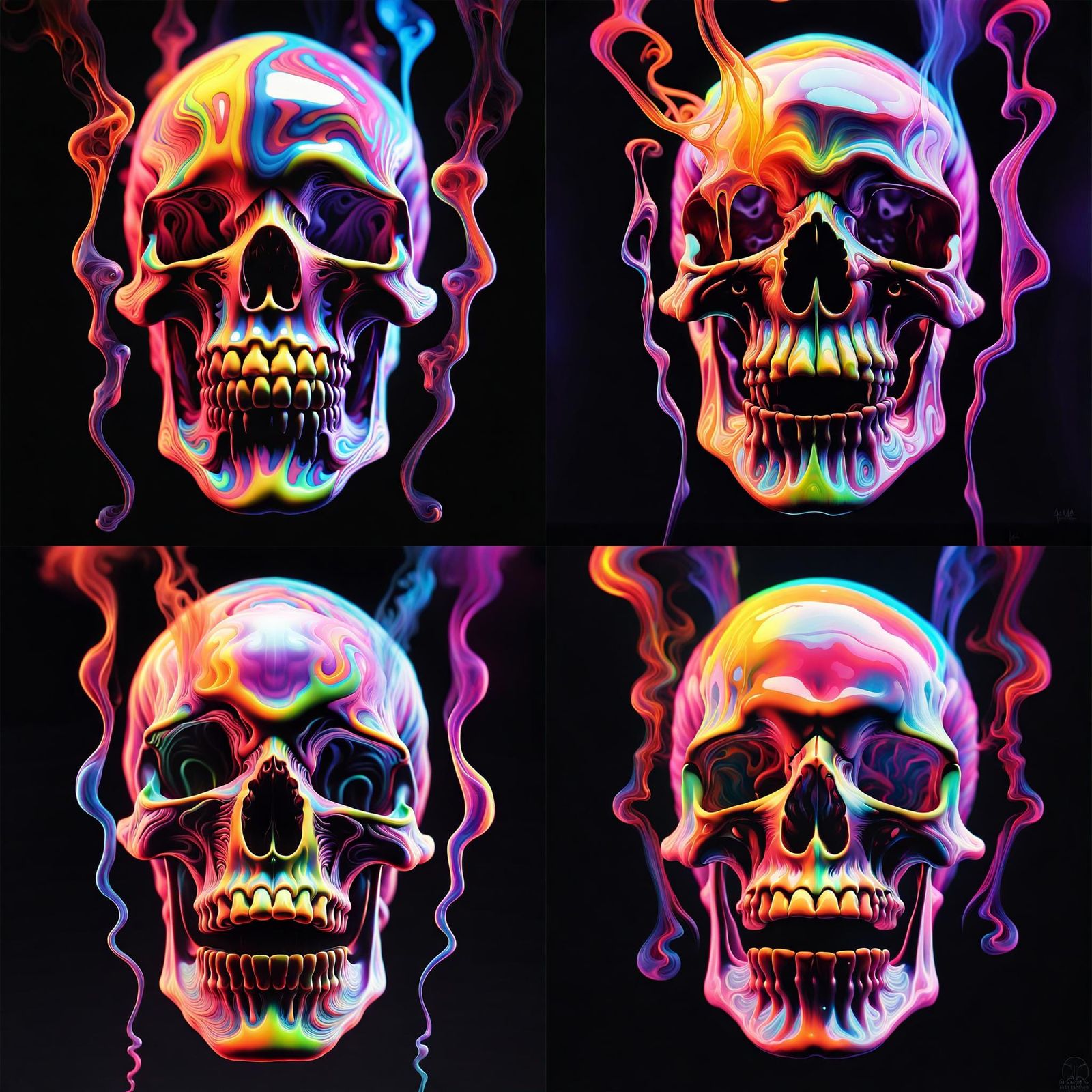 Black light poster: Flourescent Trippy Psychedelic wisps of ...