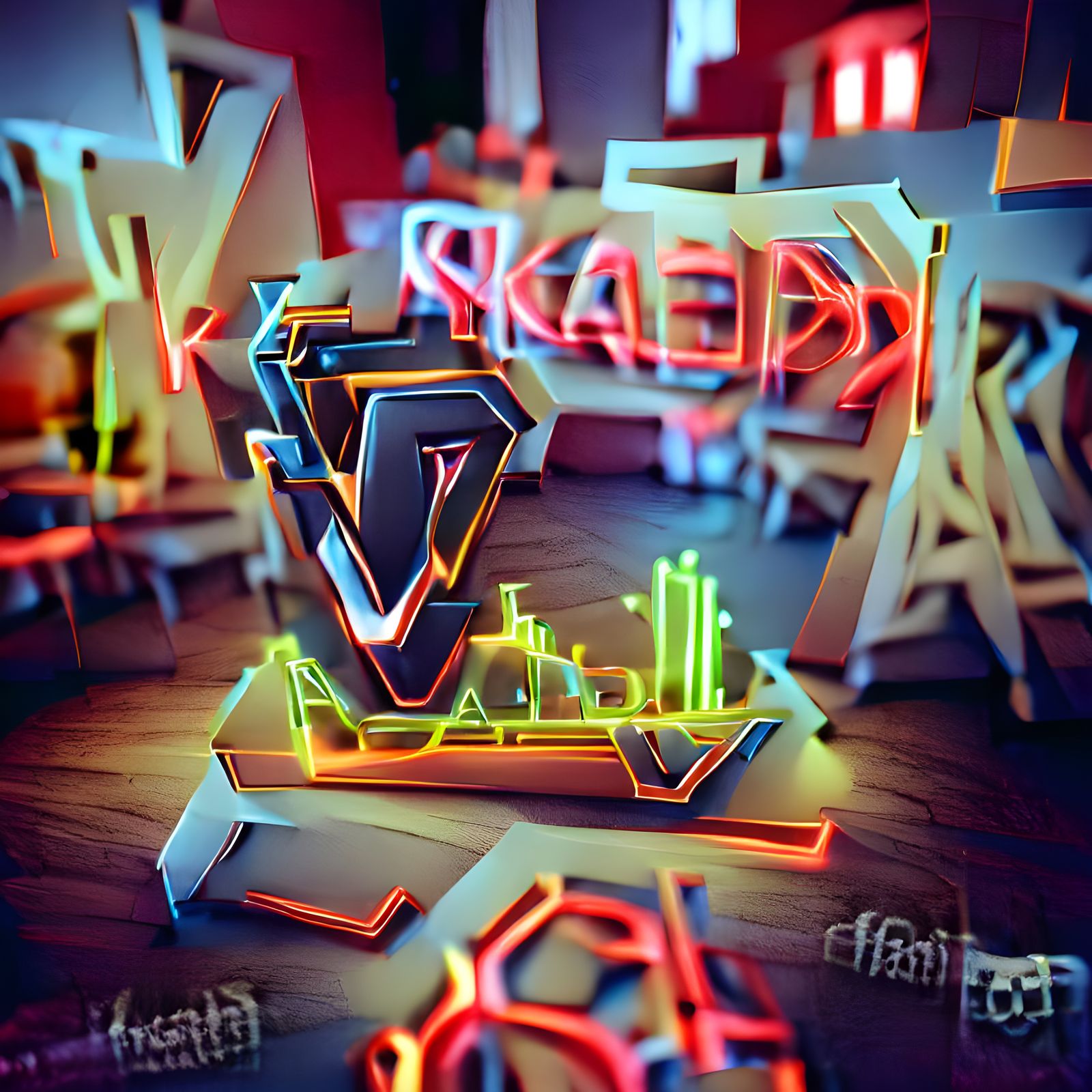 neon typography VI