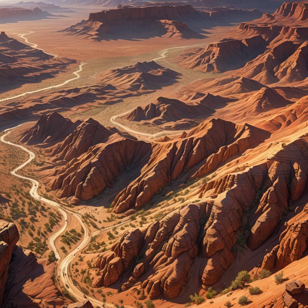 a majestic desert view