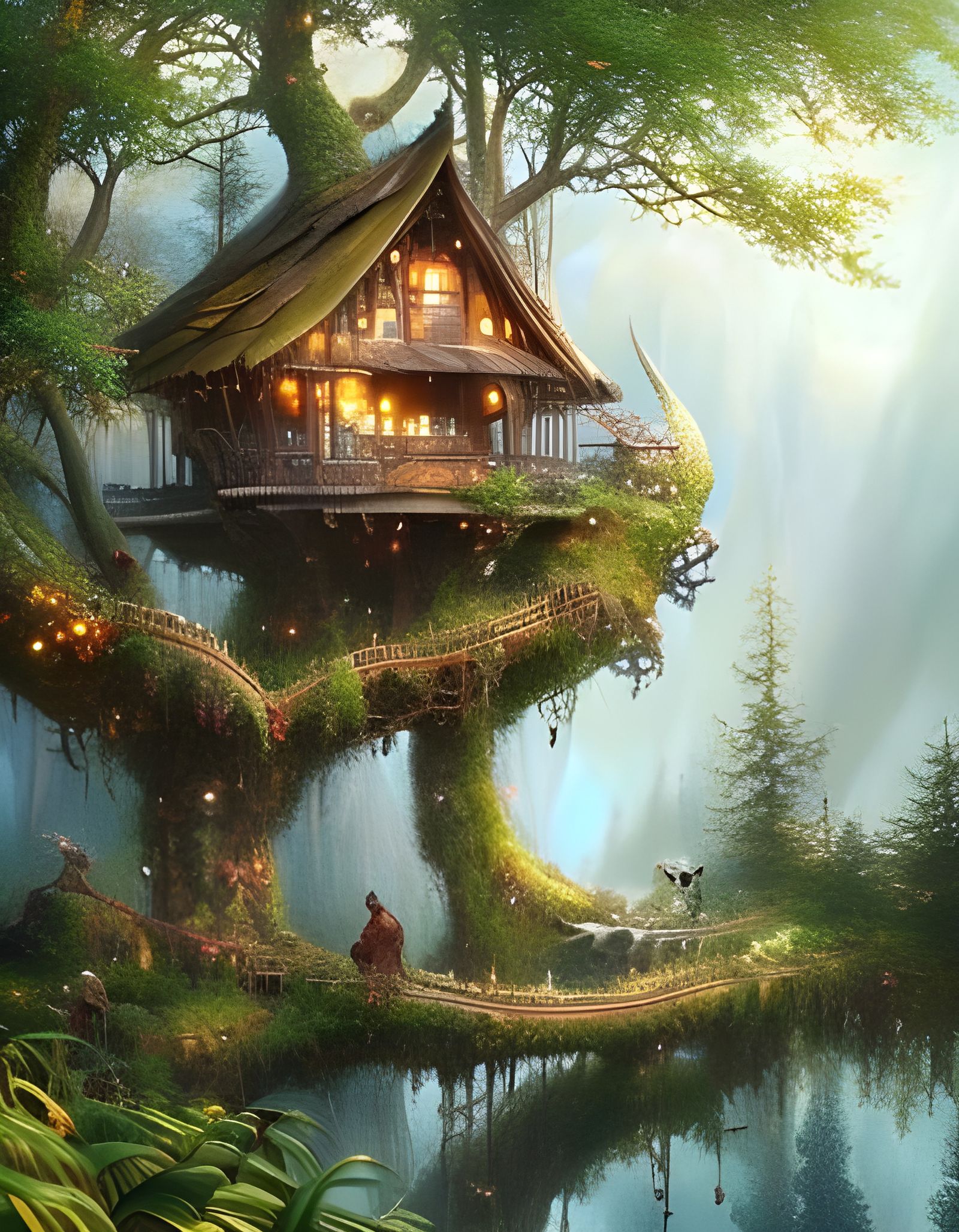 Enchanted homes 6 AI Generated Artwork NightCafe Creator