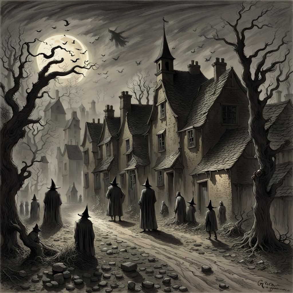 Haunted village  by @Unleash