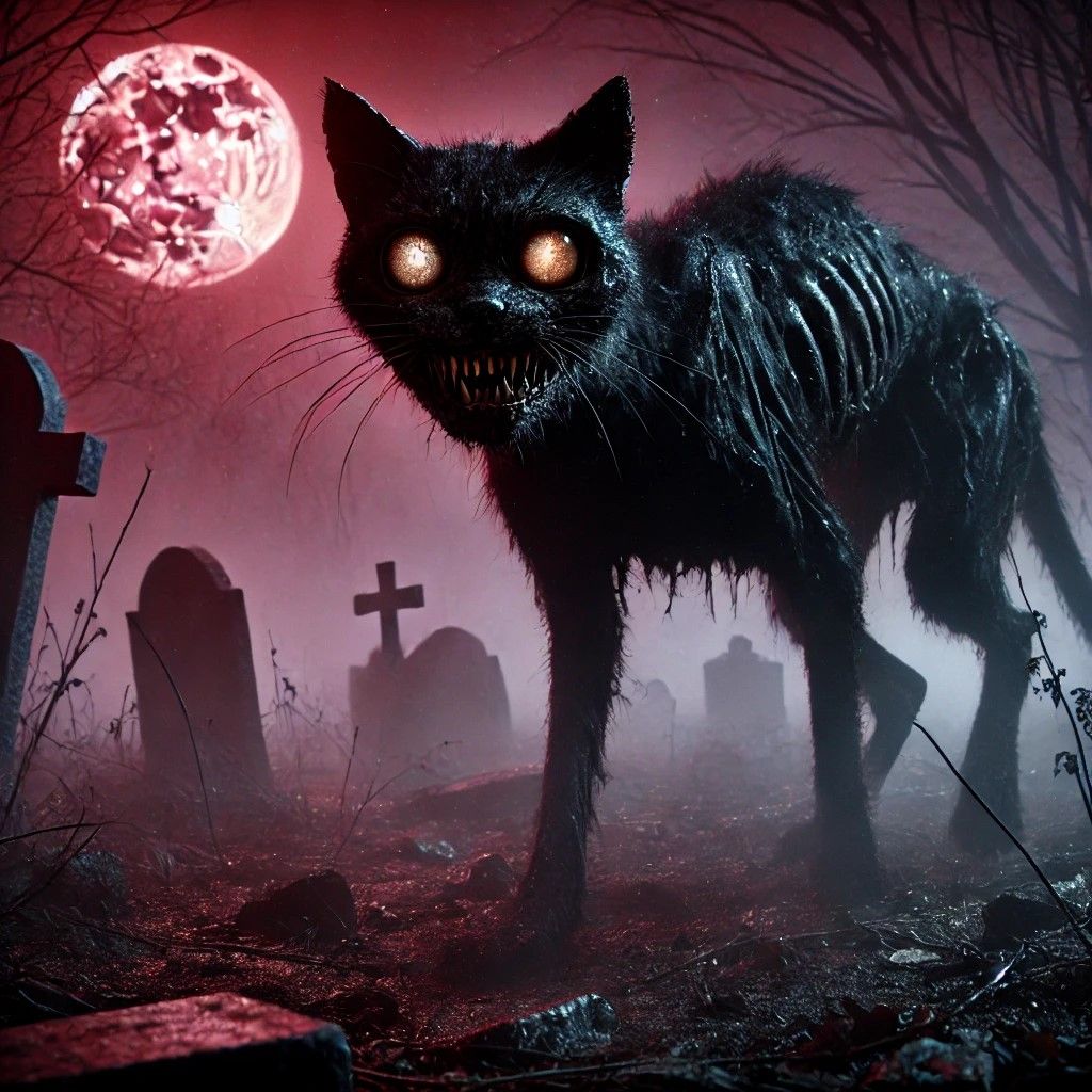 "The Phantom Cat of the Graveyard"