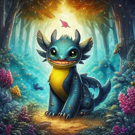 Dreamlike Surreal Person in Vibrant Fantasy World