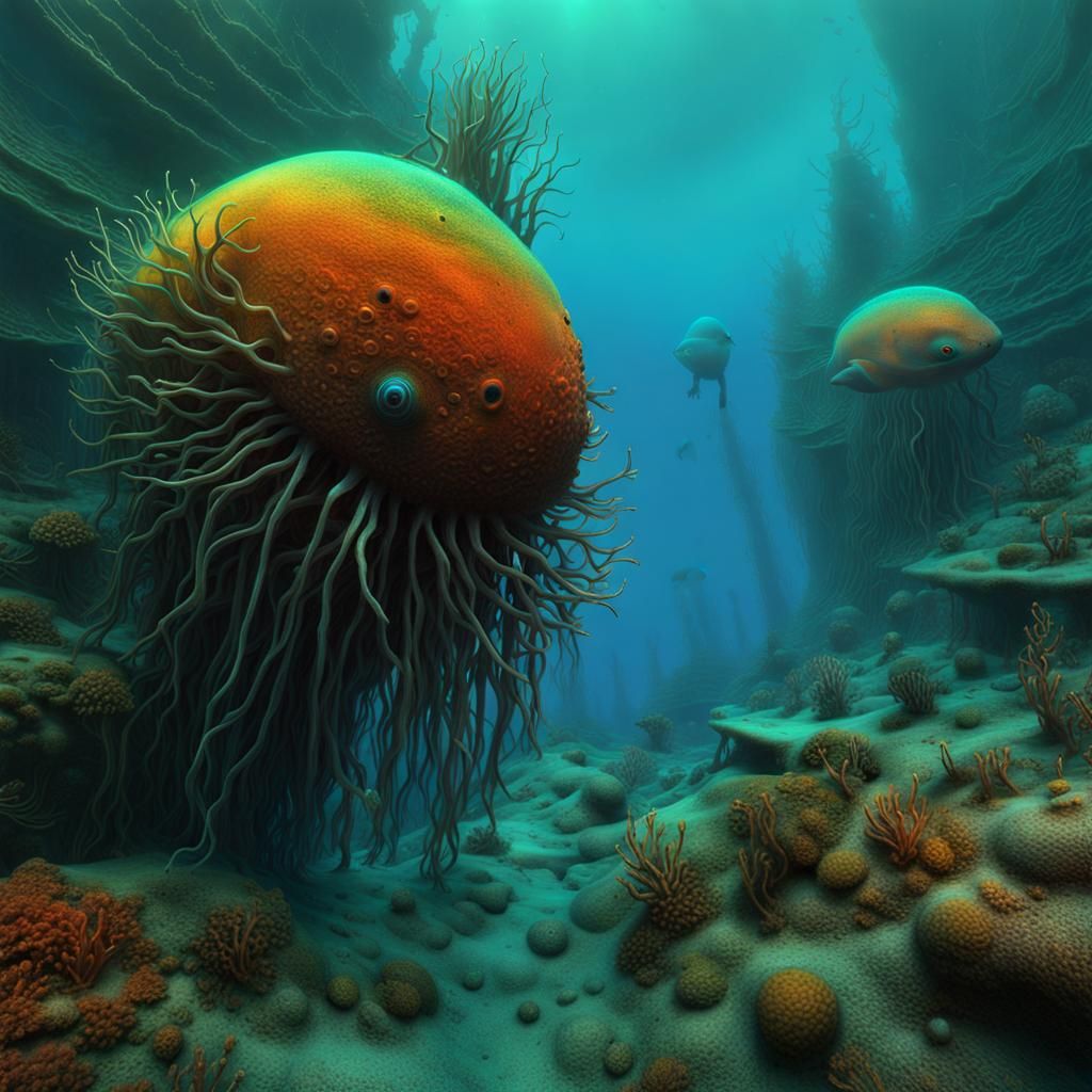 Mysterious species that dwells on the ocean floor  by @Pez