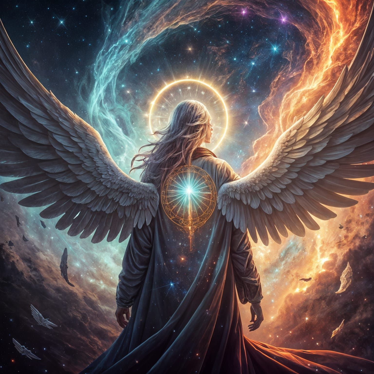 Epic angelic figure