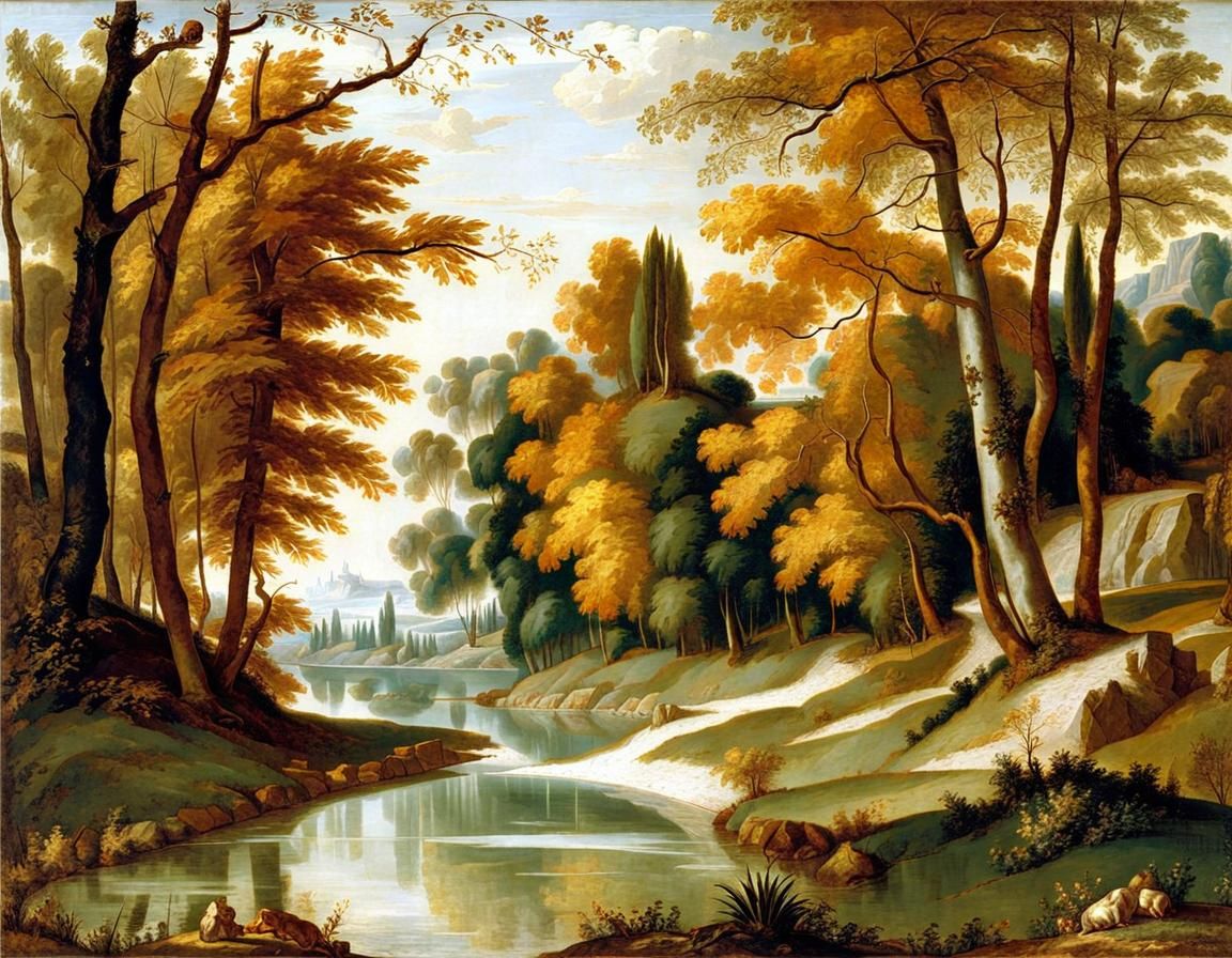 Landscape by Paolo Veronese, 1562