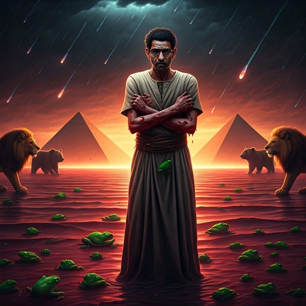 Egyptian Plagues: Dystopian Epic in 8K Resolution