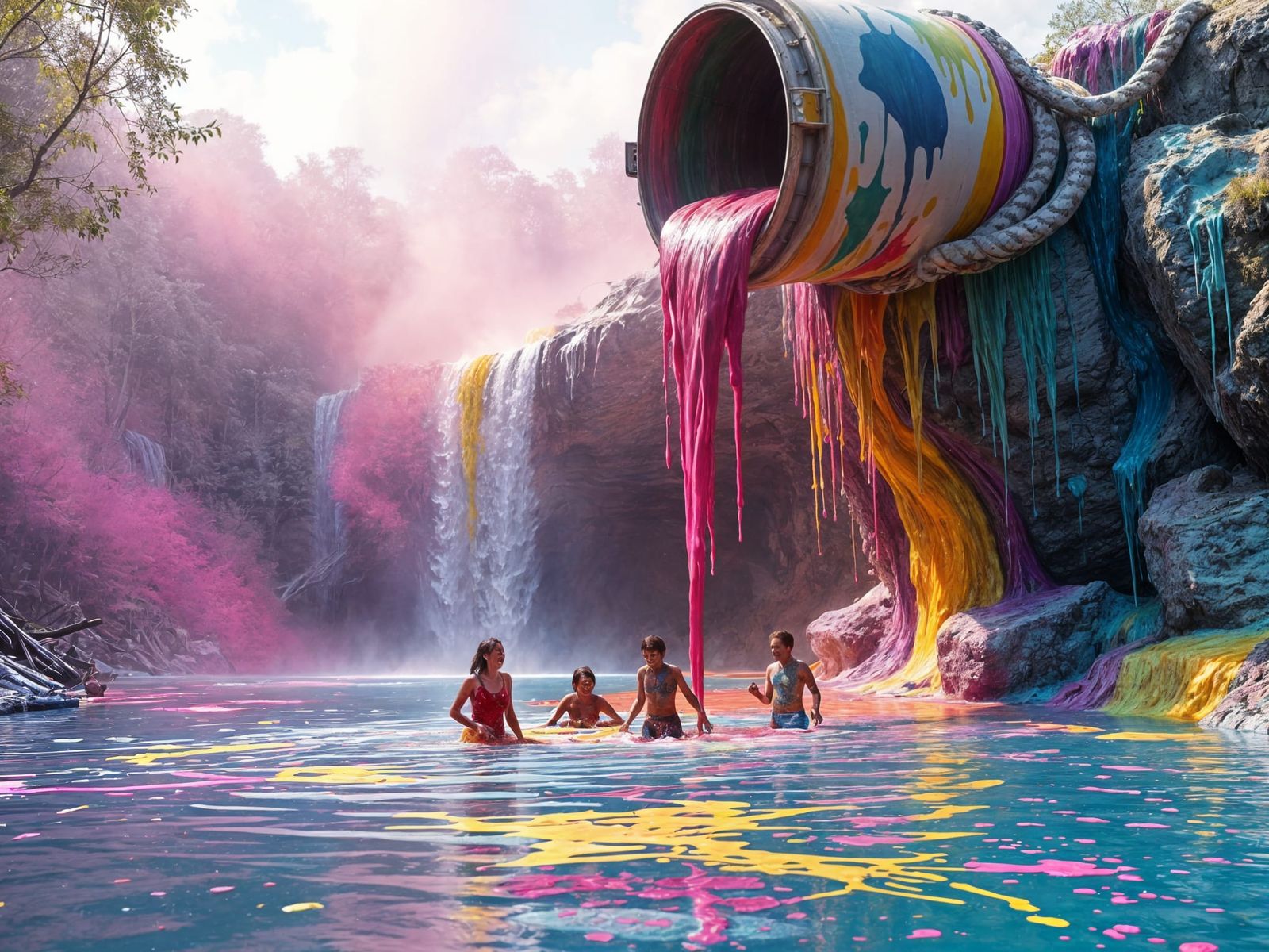 Paint Lagoon  by @Joosha