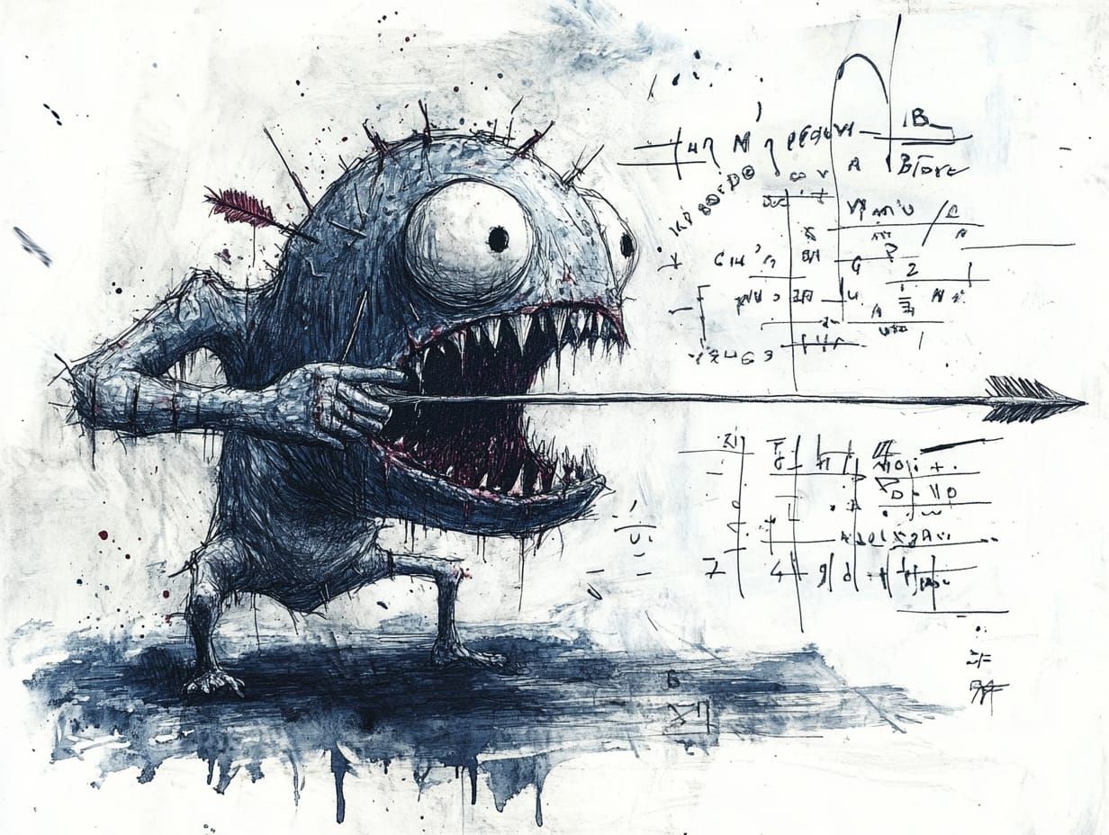 archer math caricature