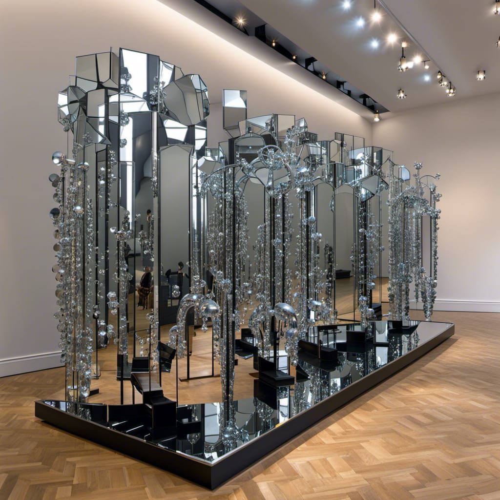 Decorative Mirror Art Sculpture - 9