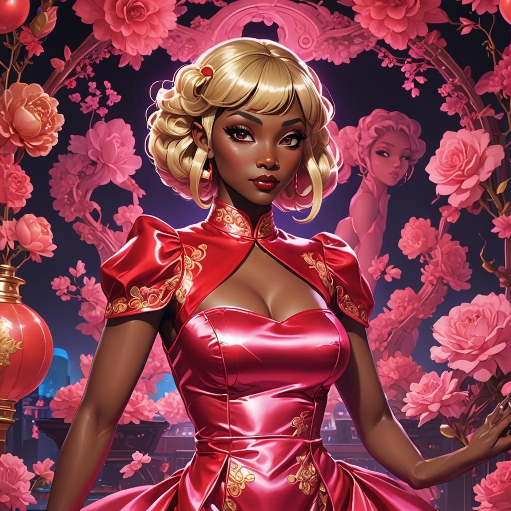 dark skinned blonde