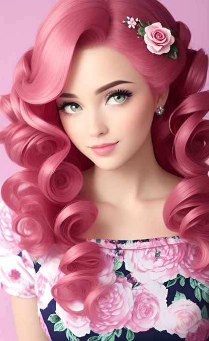 The Girl with Pink Hair