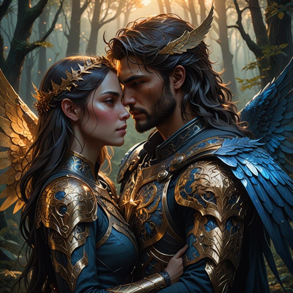 Star-Crossed Lovers in a Dark, Mystical Forest