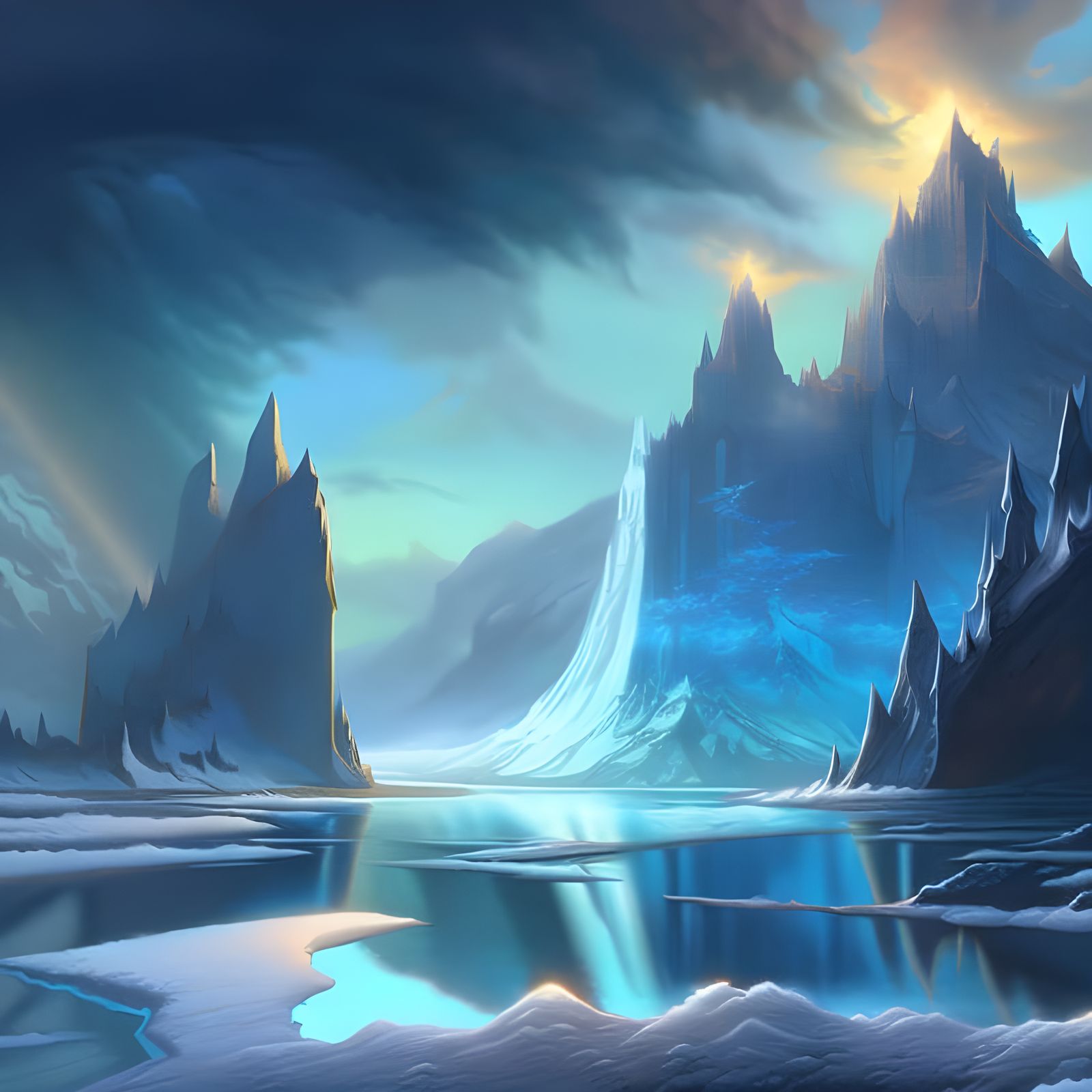 Icy mountains🥶🏔️
