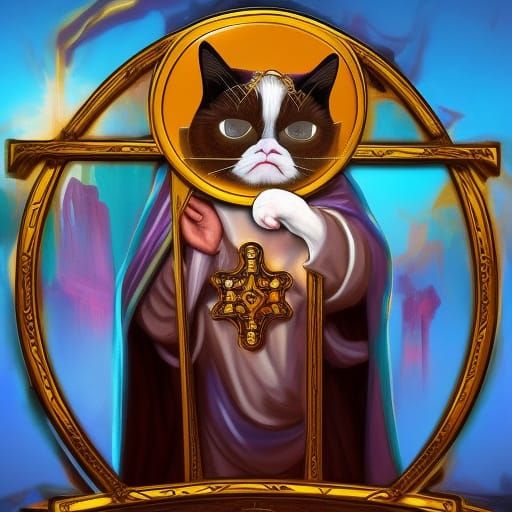 Grumpy Cat Emoji - AI Generated Artwork - NightCafe Creator