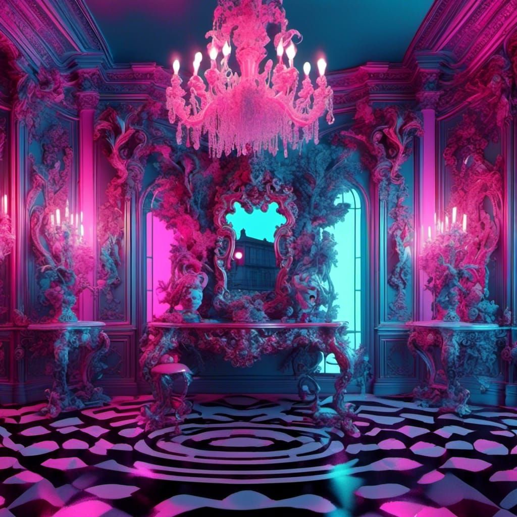 Neon rococo