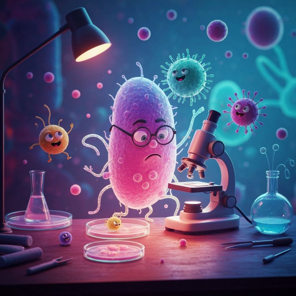 Silly microbes  by @Quyet