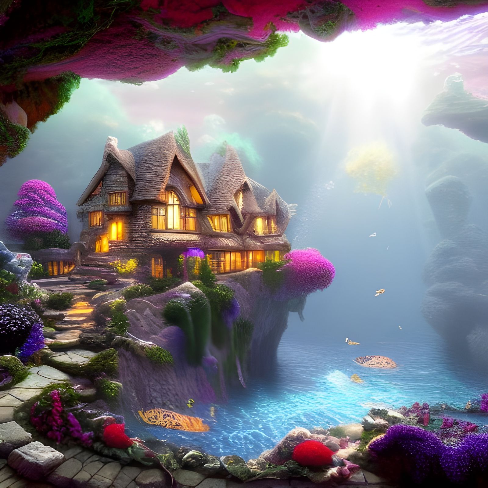 Underwater Cave House
