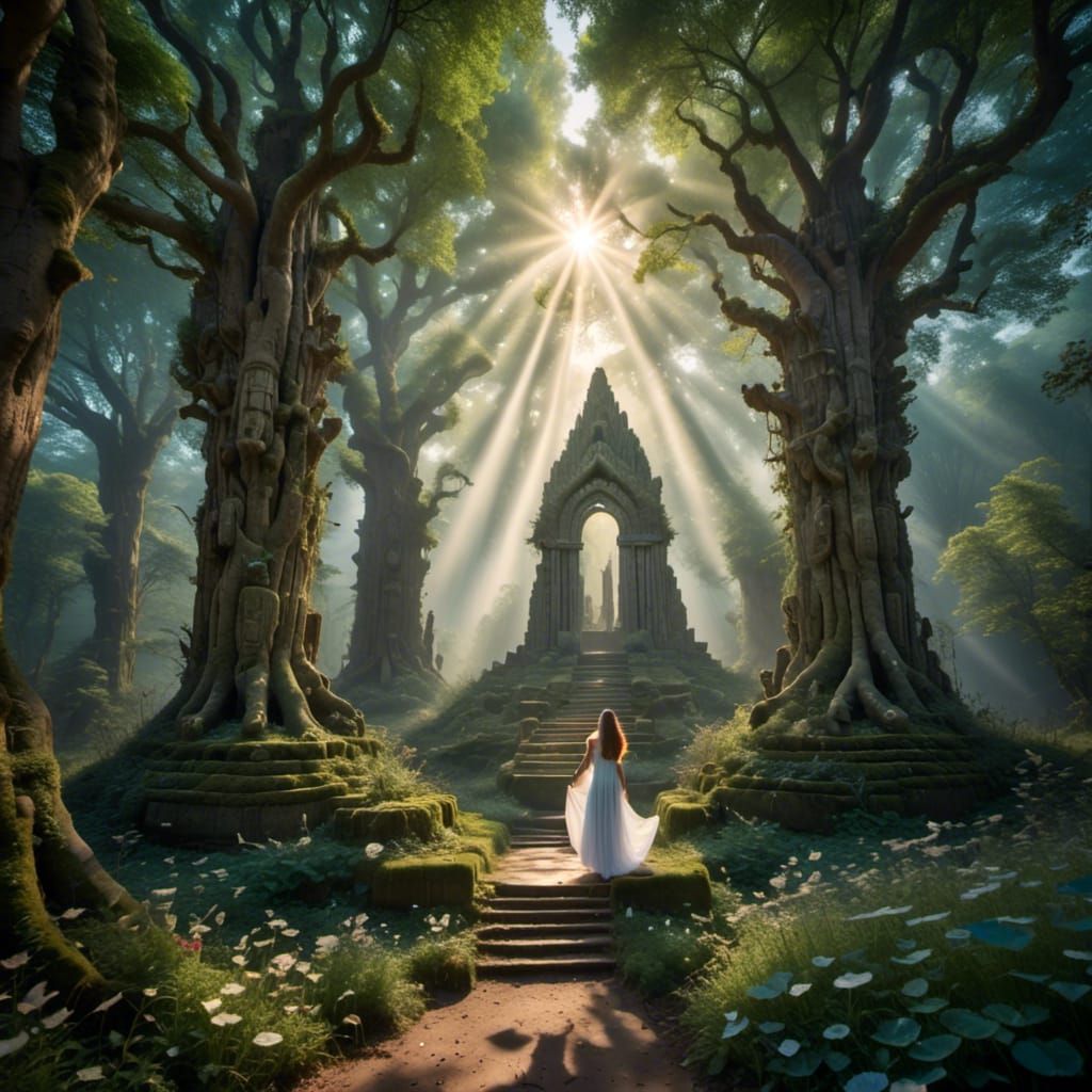 In the dawn's embrace, where dreams unfold,
A place where ancient wonders eternally behold with kindness we embrace <lora:Faefortas SDXL:1.0...