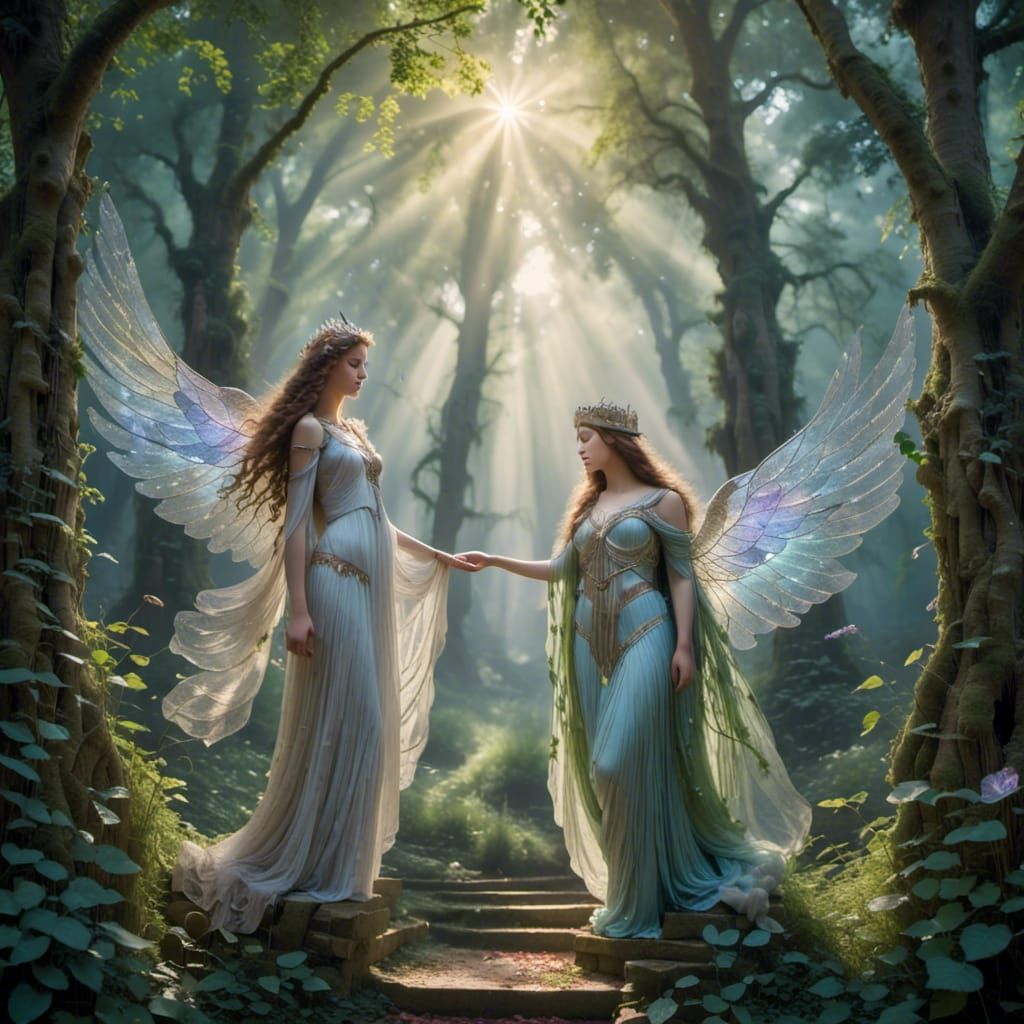 In the dawn's embrace, where dreams unfold,
A place where ancient wonders eternally behold with kindness we embrace <lora:Faefortas SDXL:1.0...
