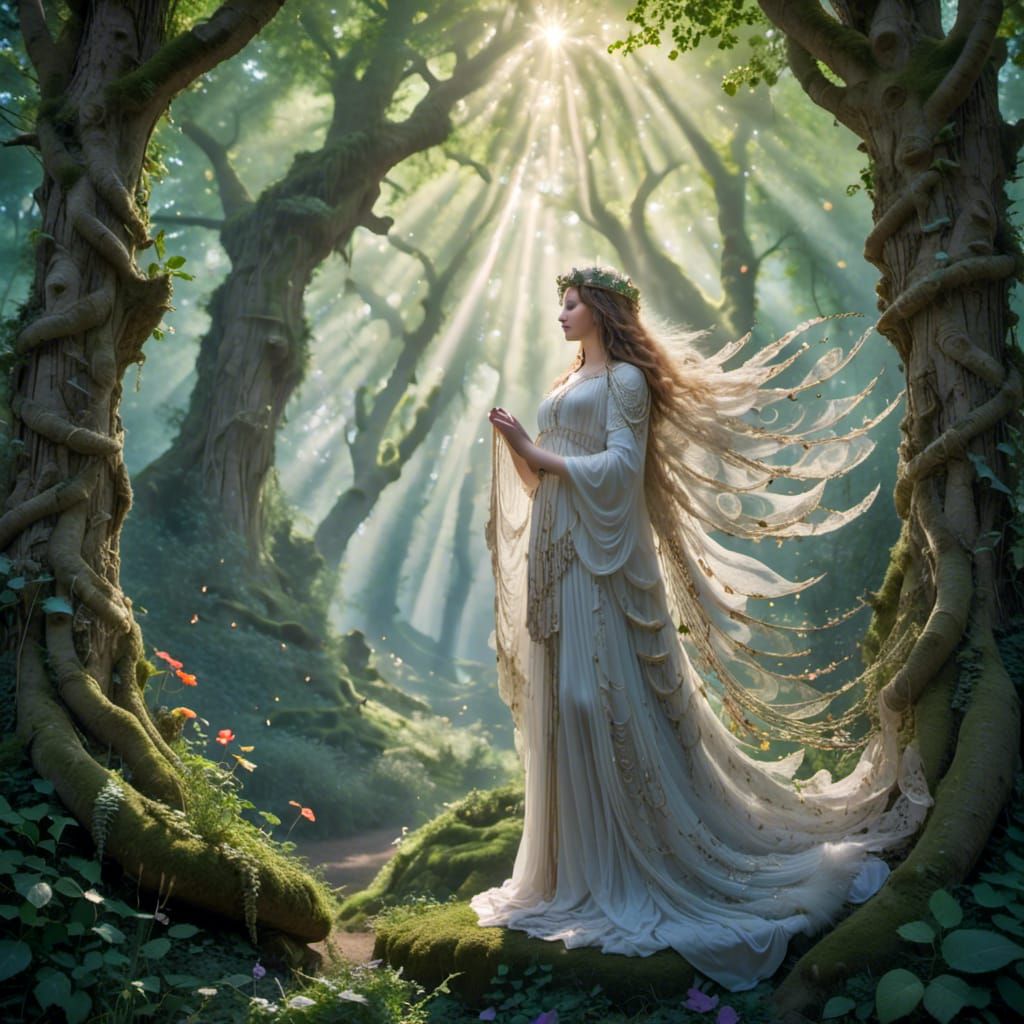 In the dawn's embrace, where dreams unfold,
A place where ancient wonders eternally behold with kindness we embrace <lora:Faefortas SDXL:1.0...