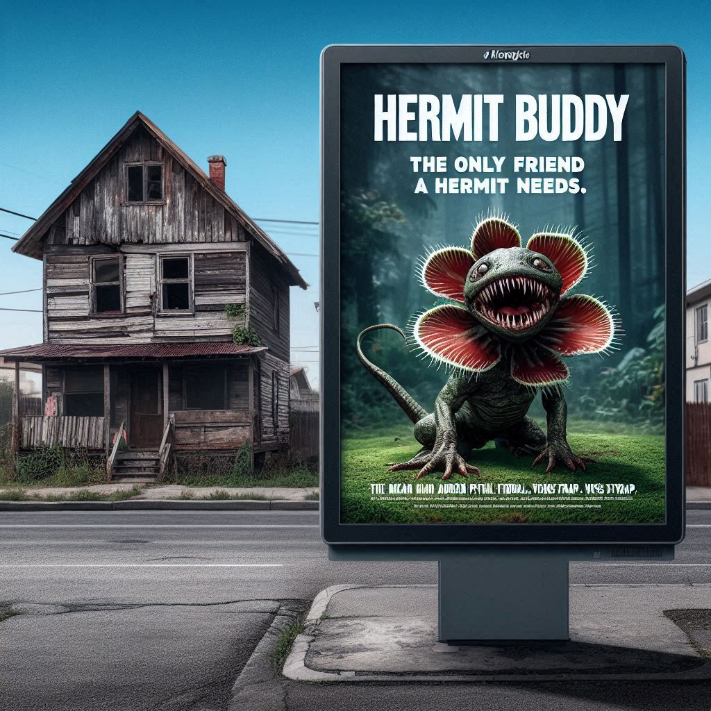 Hermit Buddy. Intruder defense and control made easy by the good people at Tri-Chem Industries.