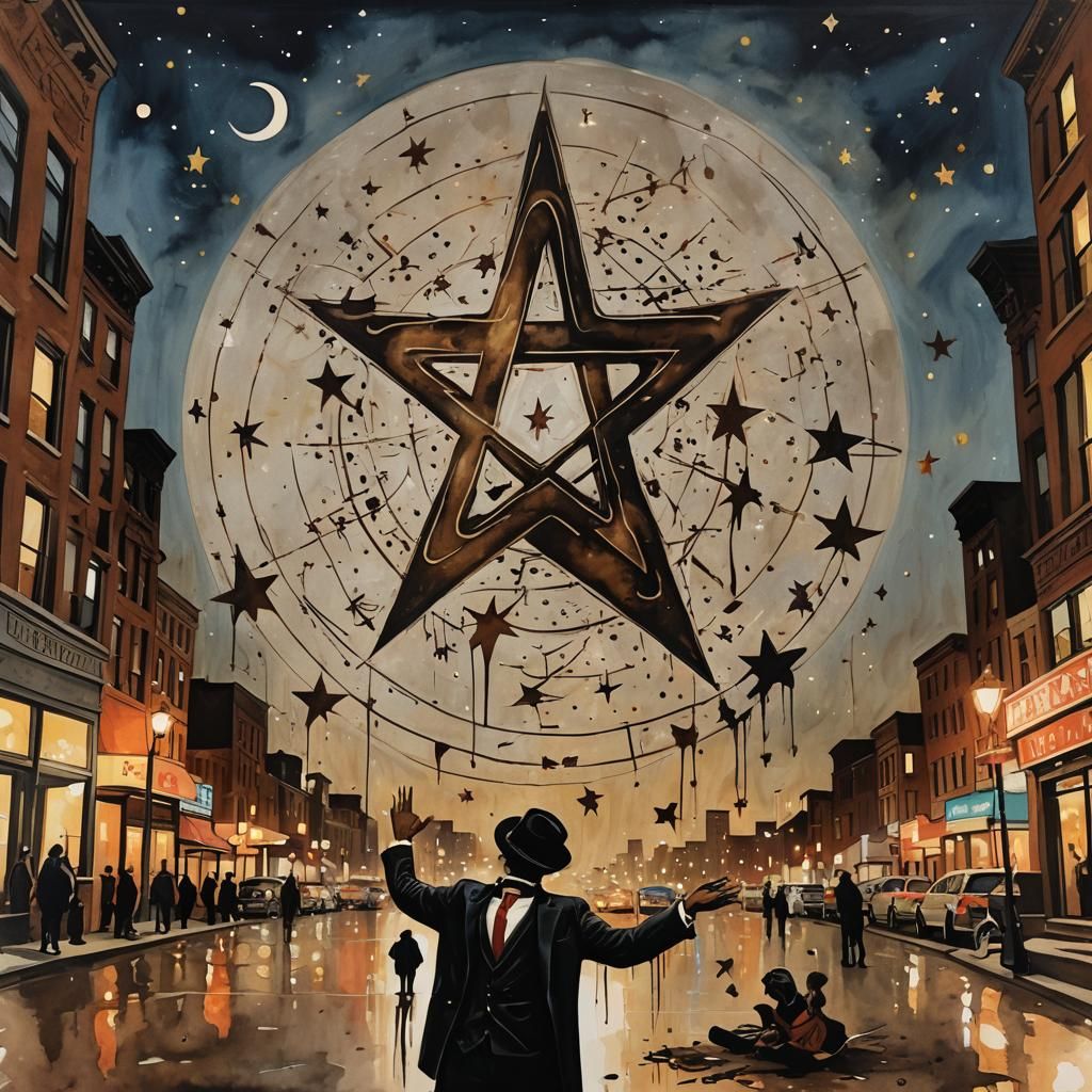 The modern magician weaving his magic