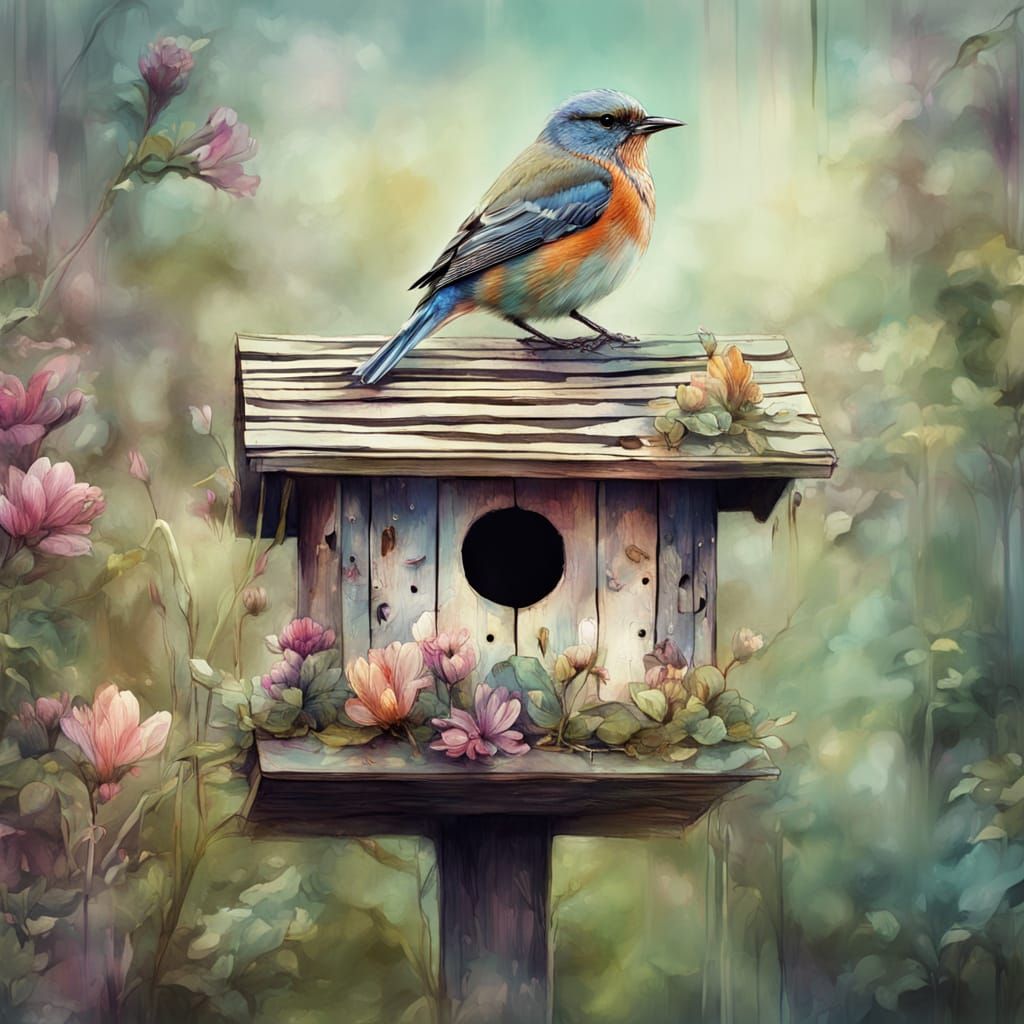 a cute little house   by @StrayCatMom