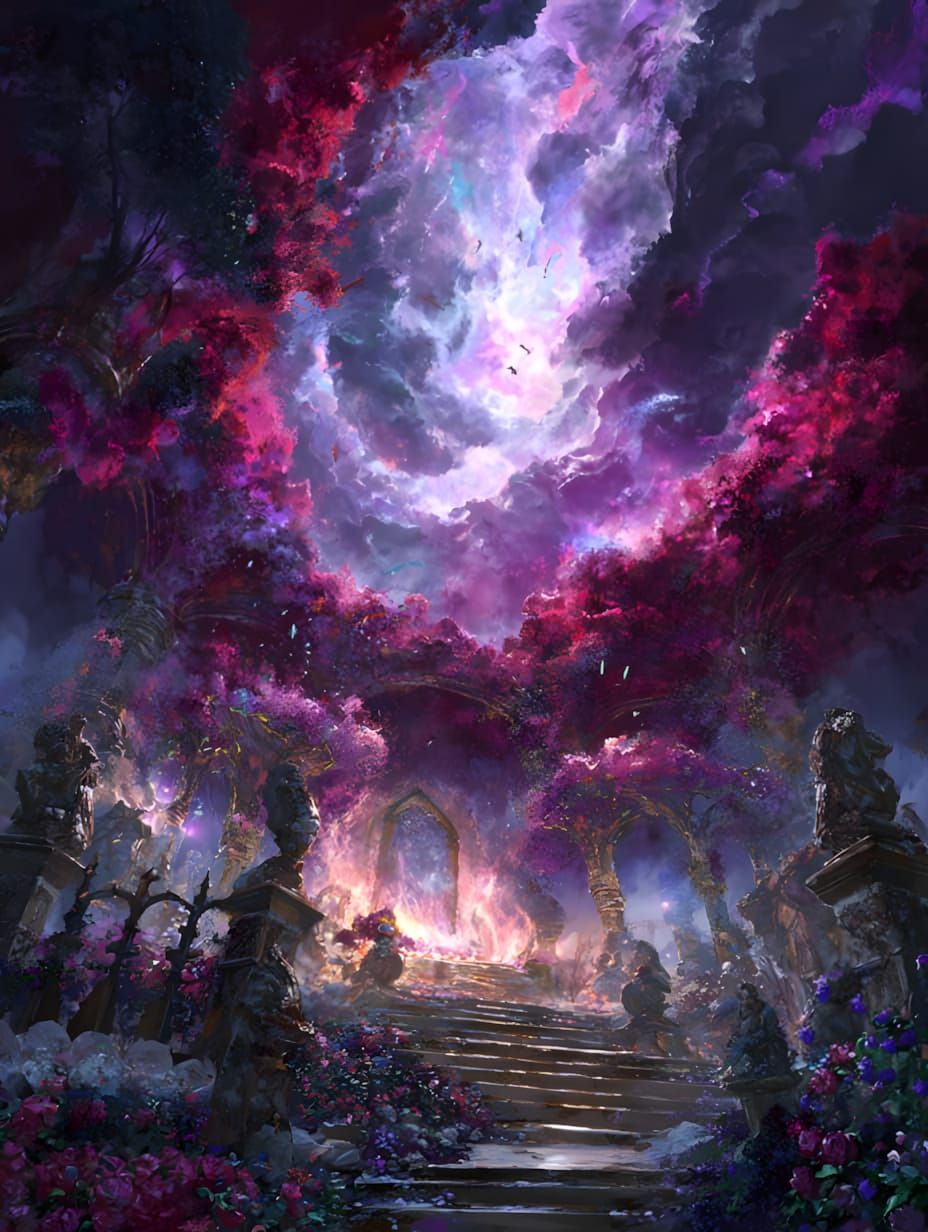 Dark garden of heaven