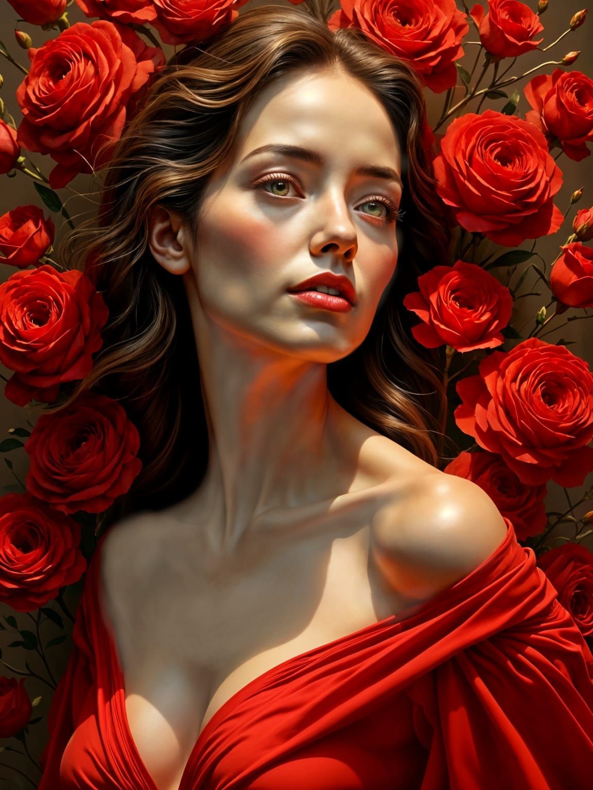 Love of roses - touchup portrait No.3