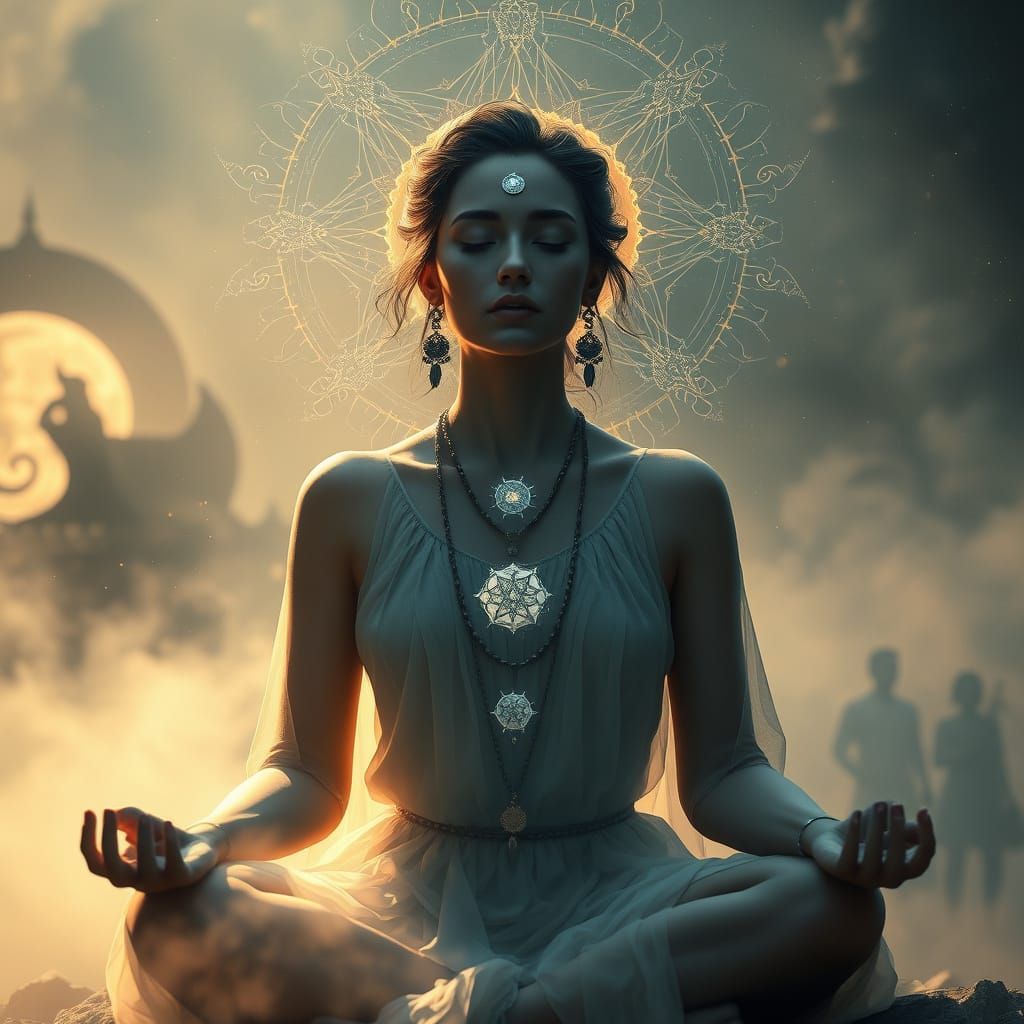 Serenity in the Abyss: A Mystic's Inner Peace