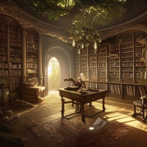 Study room in library