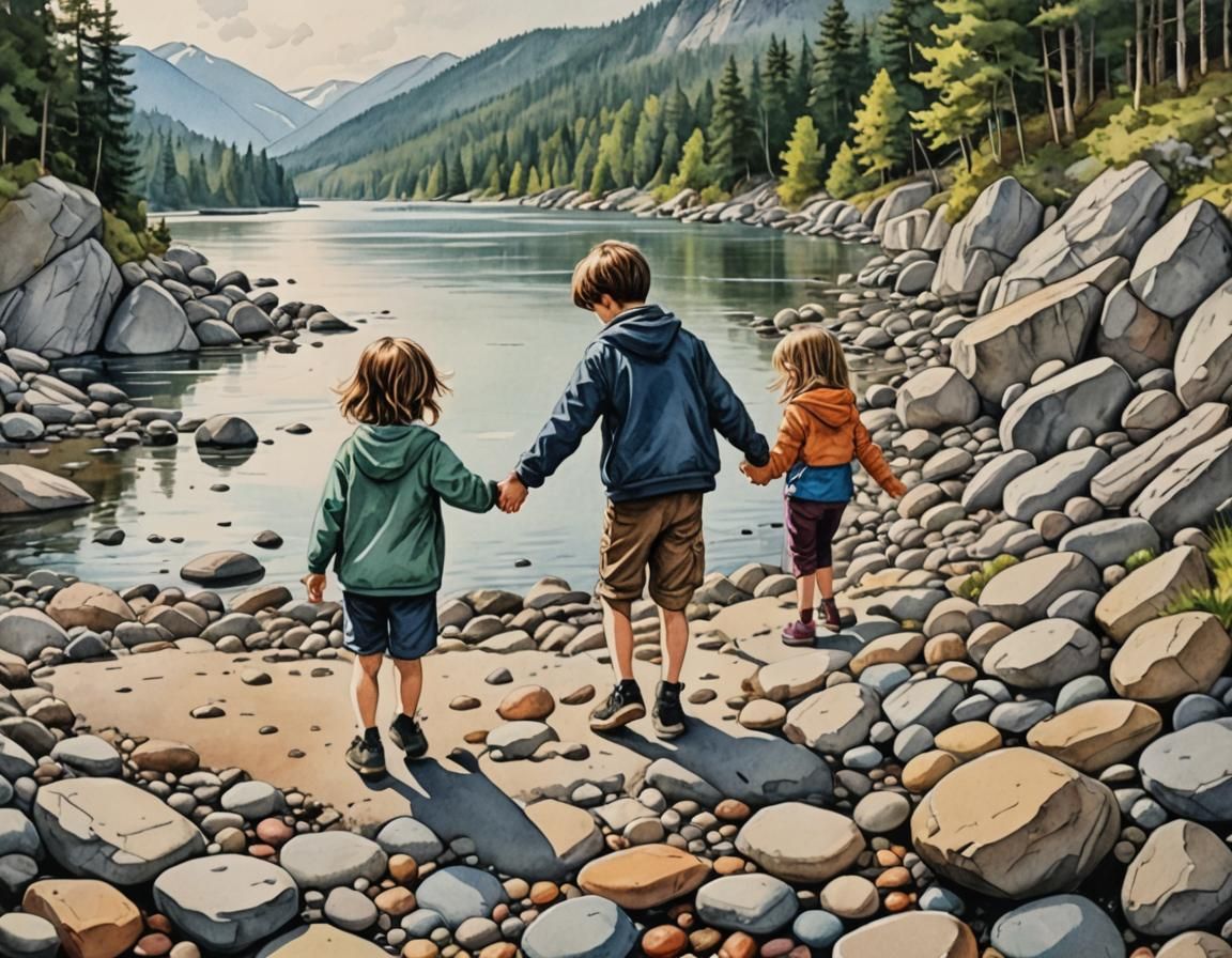 Hold hands and avoid stones