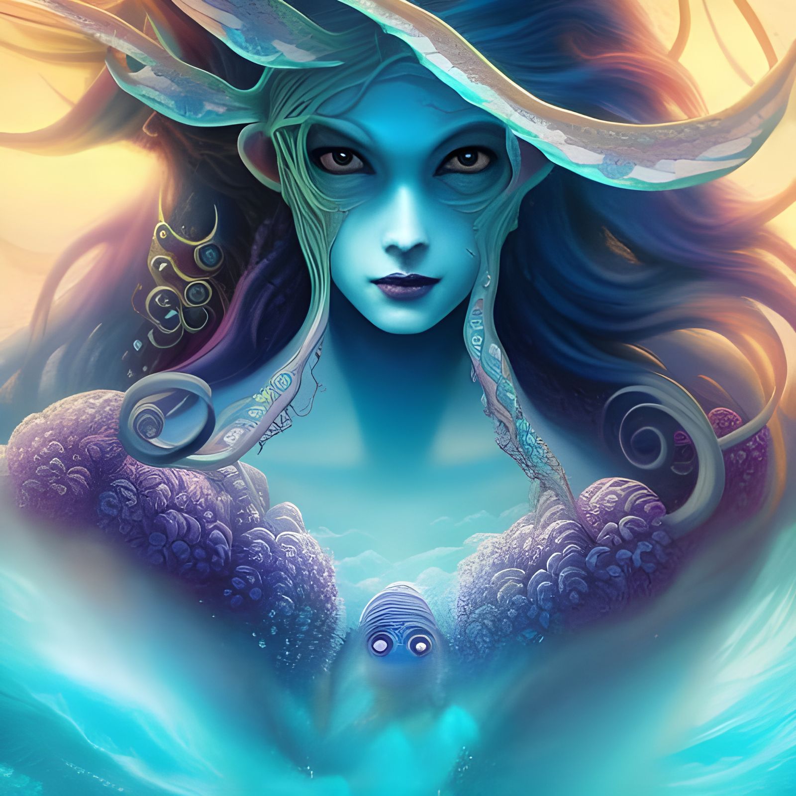 Lady Kraken - AI Generated Artwork - NightCafe Creator