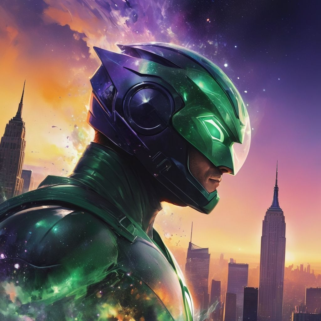 Helmet inspired by Green Lantern