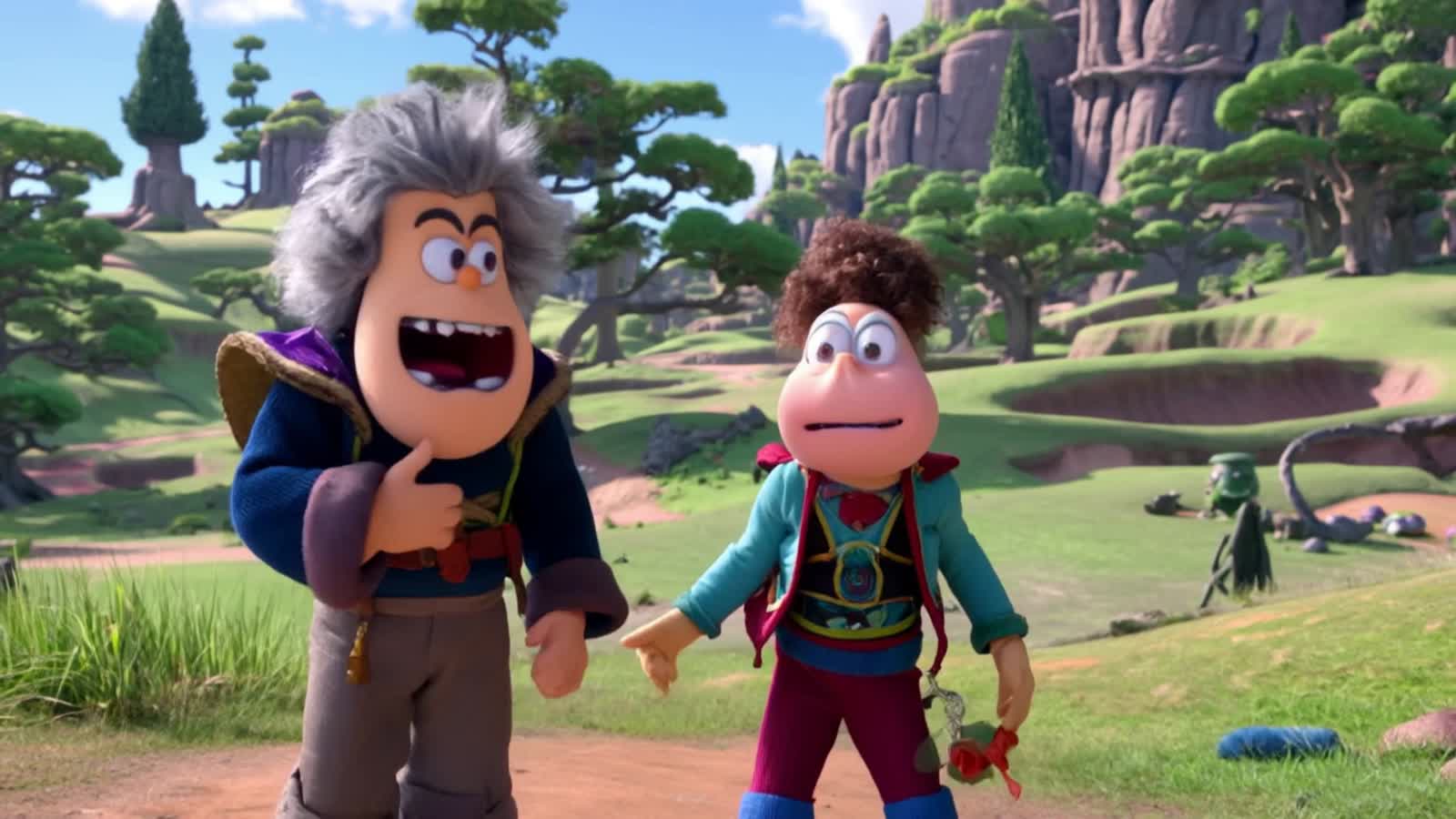 rick and morty doing adventure time