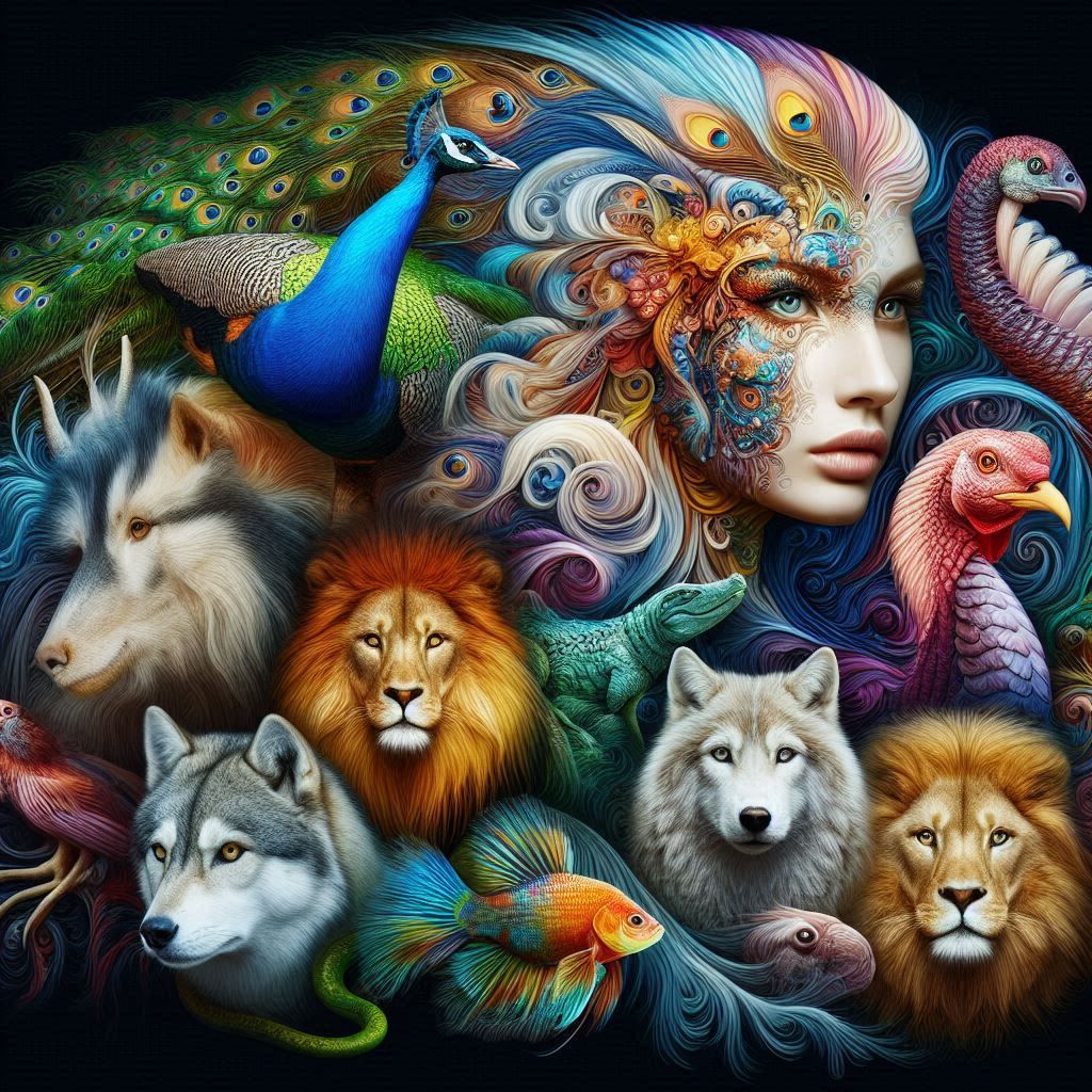 abstract surreal art.