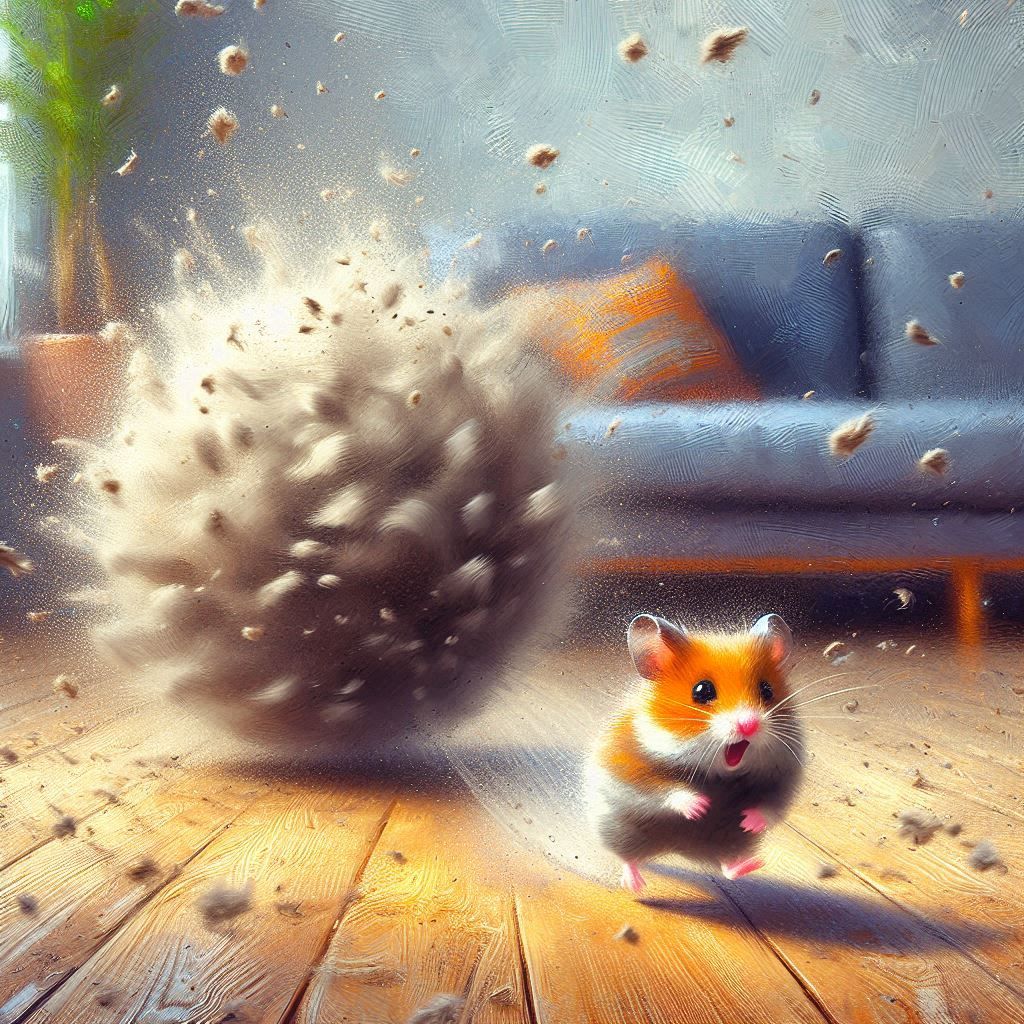 Attack of the dust bunny!